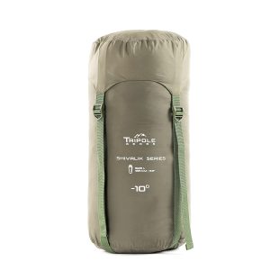 Tripole Shivalik -10 Degree Comfort Nylon Polyester Unisex Mummy Sleeping Bag (Army Green)